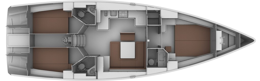 Bavaria CRUISER 45  - three cabin layout - Bavaria © North South Yachting Australia http://www.northsouthyachting.com.au